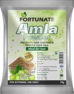 FORTUNATE Natural & Organic Amla Indian Gooseberry Powder For Hair Care ...