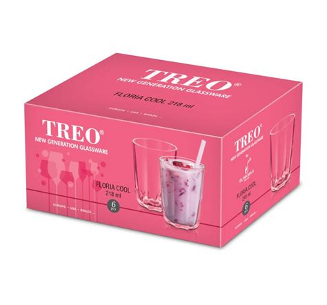 Buy Floria Cool Glass Set, 6PCS, 218ML Online - Treo by Milton