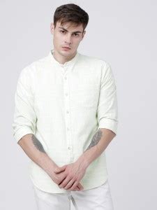 HIGHLANDER Men Striped Casual White Shirt - Buy HIGHLANDER Men Striped ...