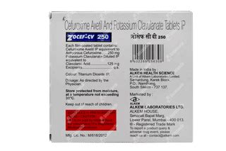 Zocef Cv 250 Tablet 6: Uses, Side Effects, Price & Substitutes