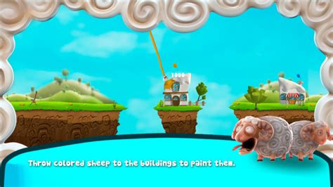 Coloriamo gli edifici con le pecore in Splasheep - Splash Sheep game