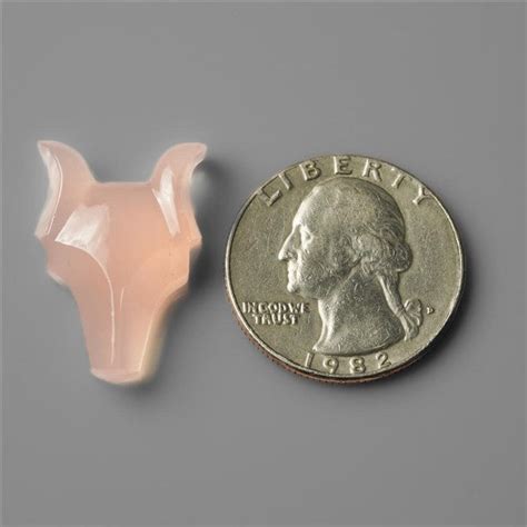 Buy Handcarved Rose Quartz Wolf Head N447 Online at Gemstonesforsale