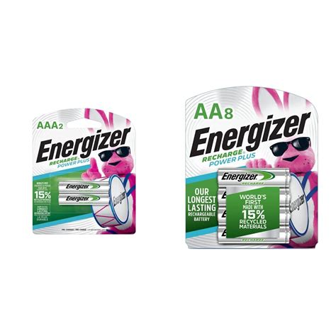 Buy Energizer AAA Batteries, Pre-Charged Triple A Rechargeable ...