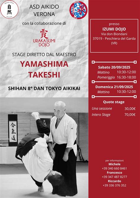 Stage Aikido con il Maestro Yamashima Takeshi 8 dan Aikikai Tokyo ...