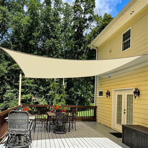 Snapklik.com : TANG 13 X 20 Sun Shade Sail Rectangle Outdoor Canopy UV ...