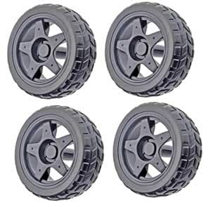 Super Debug 65mm Rubber Tyre BO Wheel for BO Motors Pack of 4 - Black ...