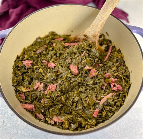 Easy Collard Greens With Ham Hocks - blackpeoplesrecipes.com