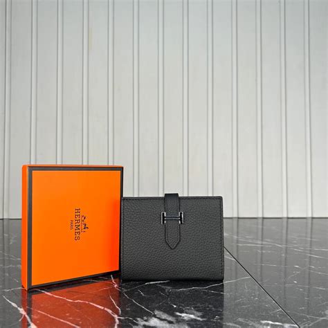 Hermes Kadin cuzdan Kucuk Boy Bearn Siyah
