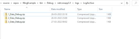 Configure archival and purging of log file in Nlog