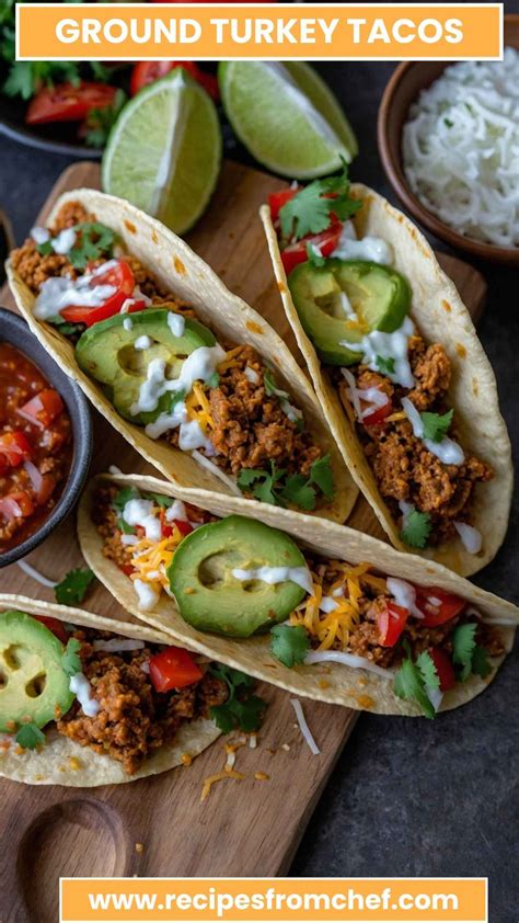 Ground Turkey Tacos - Recipes From Chef
