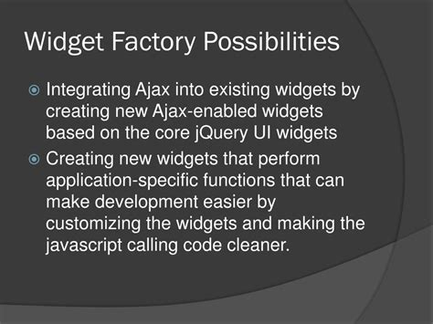 Image result for jQuery UI Widget Factory
