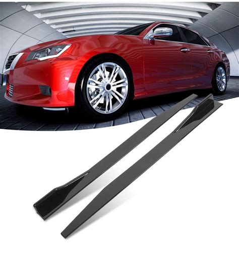 AUTO MT 2pcs JDM 120CM Car Side Skirt Splitter, Wing Diffuser, Rocker ...
