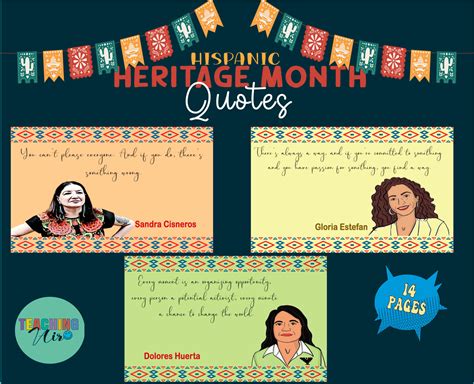 HISPANIC HERITAGE MONTH POSTERS OF FAMOUS SAYINGS | QUOTES OF HISPANIC ...
