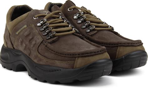 Woodland Leather Outdoor Shoes For Men - Buy RB BROWN Color Woodland ...