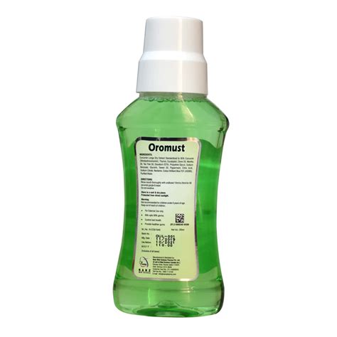 Buy OROMUST MOUTHWASH FRESH BREATH, ALCOHOL FREE, EXTRA WHITENING 250 ...