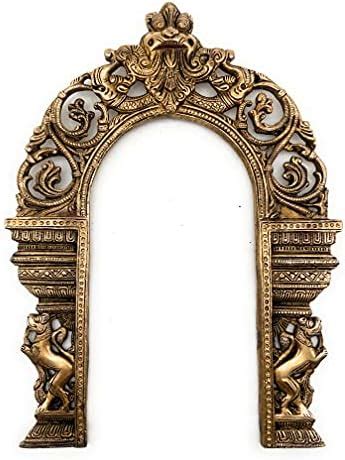 Buy Bhunes Brass Prabhavali Frame Arch Wall Hanging with 2 Yali ...