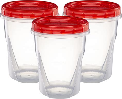 Amazon.com: Ball Jar Plastic Pint Freezer Jars with Snap-On Lids, 16 ...