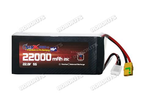 GenX 22.8V 6S 22000mah 25C / 40C Premium Lithium Polymer HV Battery ...
