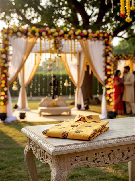 Yellow Shirt For Haldi Ceremony in India | Privee Paris