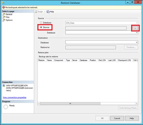 How to Restore an ION Database Backup onto Another Machine | Schneider ...