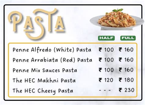 Menu at The Half Engineers Cafe, Faridabad