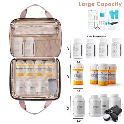 Snapklik.com : BAGSFY Medicine Bag For Traveling, Pill Bottle Organizer ...