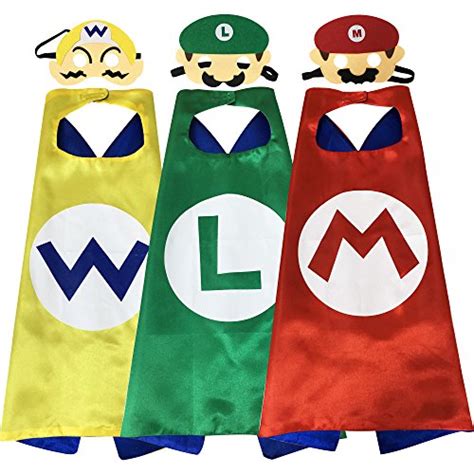 Buy Lylan Kids Dress up s and Capes Costumes of Mario, Wario and Luigi ...