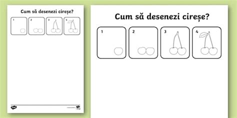 Cum să desenezi cireșe – Desen în creion pentru începători
