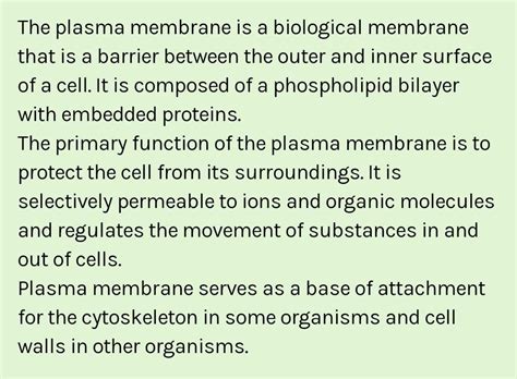 give functions plasma membrane - Brainly.in
