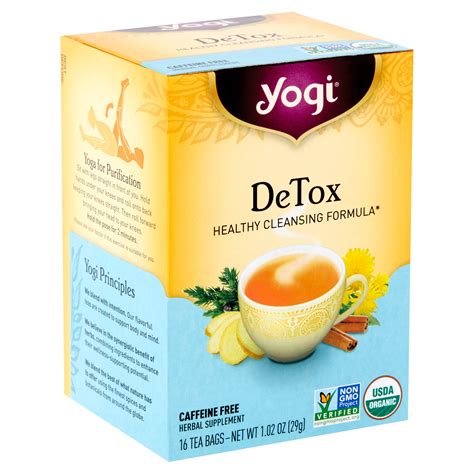 Yogi DeTox Tea Bags, 16 count, 1.02 oz - Walmart.com - Walmart.com