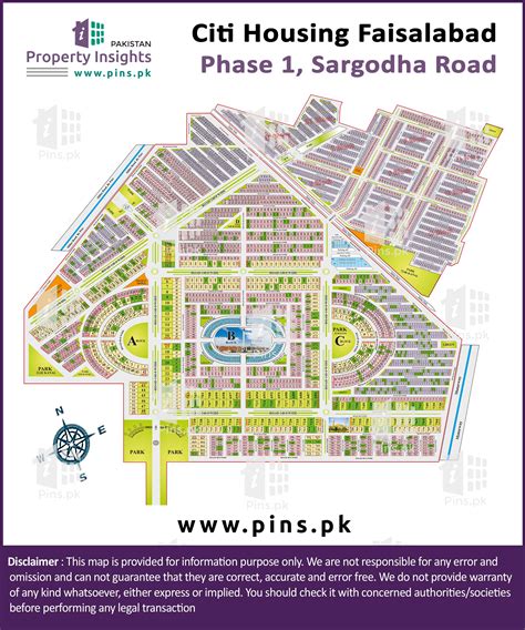 Map Of City Housing Faisalabad