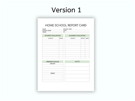Homeschool Report Card Printable, Homeschool Planner 2024-2025, School ...