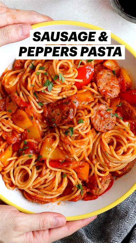 Sausage peppers pasta – Artofit