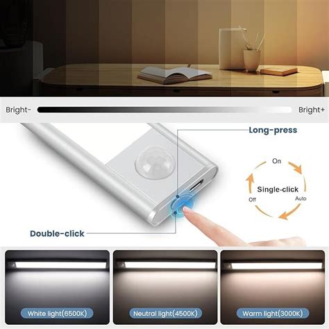 Motion Activated Rechargeable Closet Light USB Rechargeable LED Motion ...