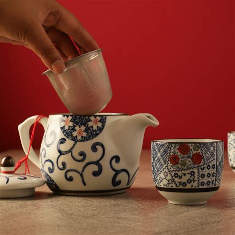 Ceramic Oriental Tea set – The Decor Mart