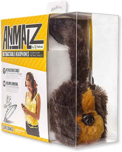 Buy ReTrak Retractable Animalz Tangle-Free, Volume Limiting (85 dB ...