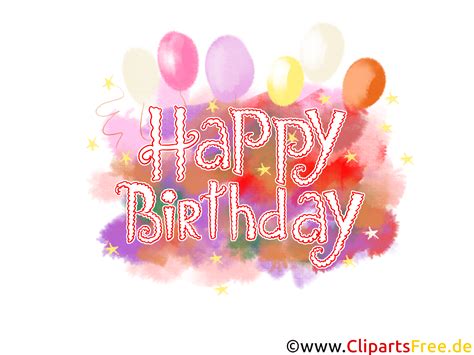 Free printable Happy Birthday Clip Art