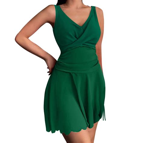 Rgdypko Womens Swimsuits New 2025 Belly Cover Slim Skirt Style Color ...