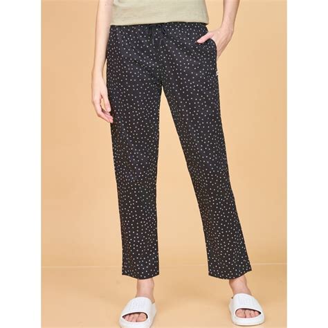 Buy Enamor Mid Rise Full Length Adjustable drawstring Hangout Pant For ...