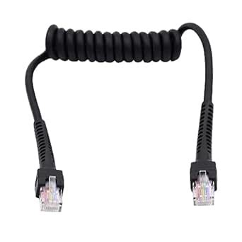 Cablecc Stretch Coiled RJ45 Cat6 8P8C UTP Male to Male Cable LAN ...