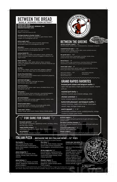 Atwater in the Park menus in Grosse Pointe Park, Michigan, United States