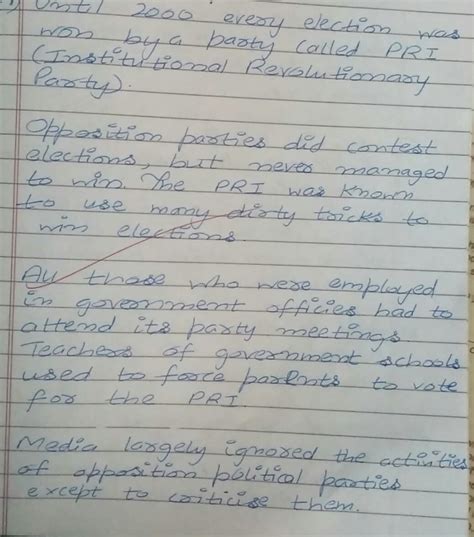 the PRI in Mexico is responsible for non democratic condition that ...