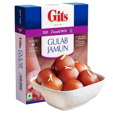Gits Instant Gulab Jamun Dessert Mix,200 Gm : Amazon.in: Grocery ...