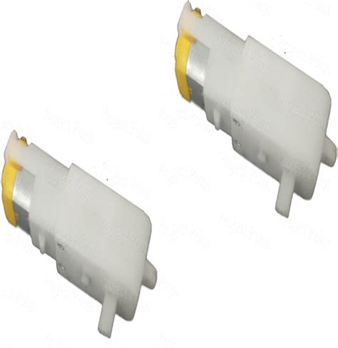 UG 2 Piec 12V DC Motor Single Shaft Gear Rotated Speed Robotics Parts ...