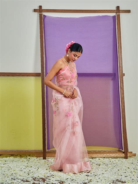 Gulnaz Silk Organza Sari