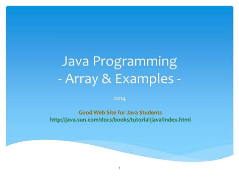 Image result for Java Array Examples