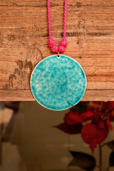 EkiBeki Turquoise beaten copper with cotton adjustable string – Okhaistore