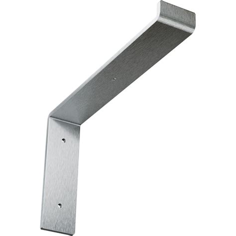 Ekena Millwork Steel Truss Shelf 12-in x 2-in x 7-in Stainless Steel ...