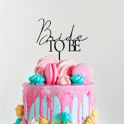Buy Custom Bride to Be Cake Topper Modern Wedding Cake Topper ...