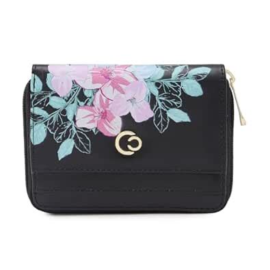 Buy Caprese Shanaya Zip Around Wallet for Women| Small, Black ...